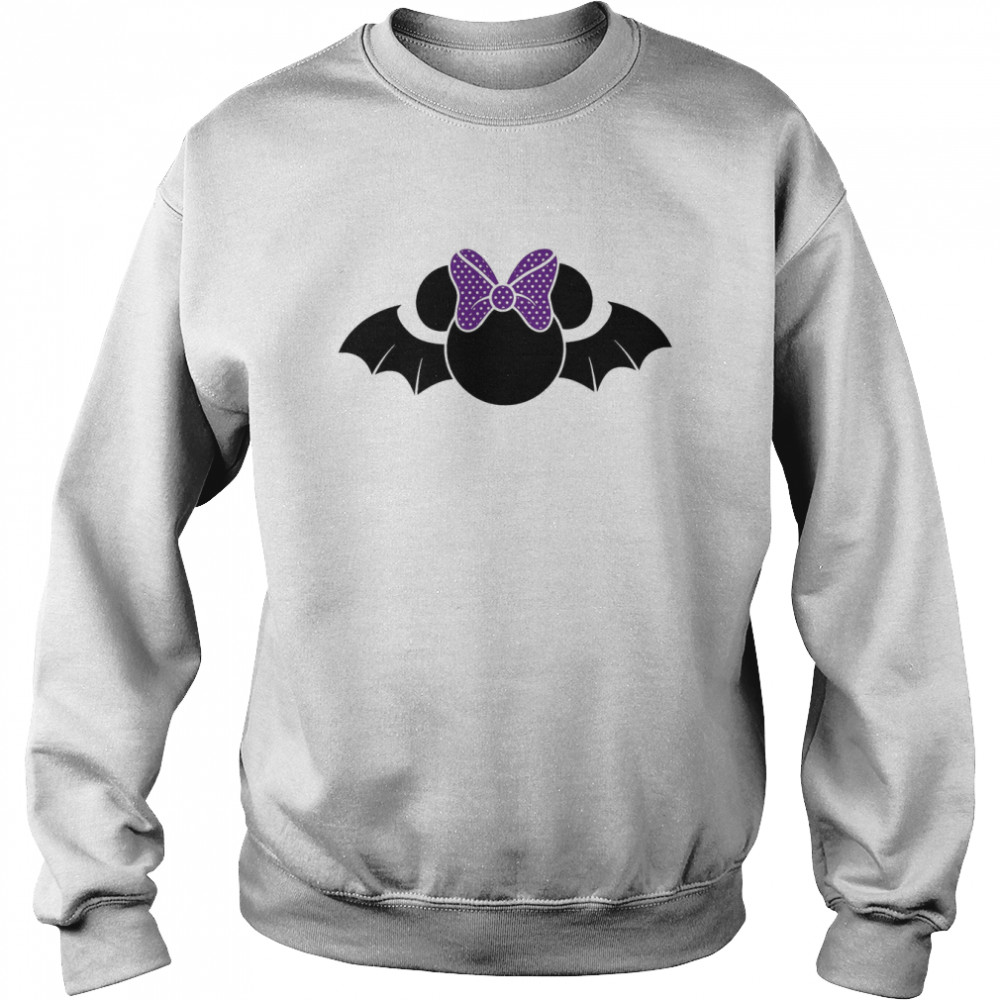 Bat Mouse Bat Minnie Minnie Mouse As A Devil Minnie Mouse Trip Witch Halloween shirt Unisex Sweatshirt