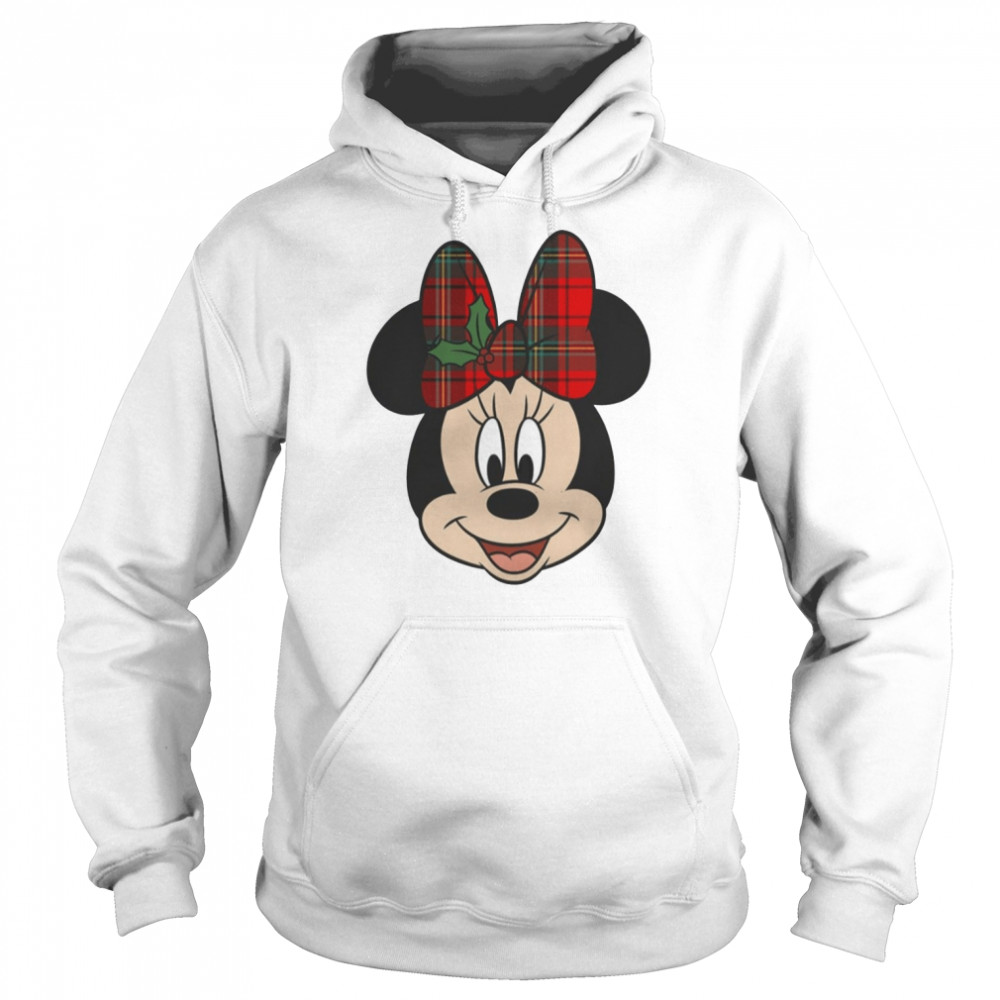 Bow Holiday Minnie Mickey And Minnie Walt Minnie Mouse Christmas shirt Unisex Hoodie