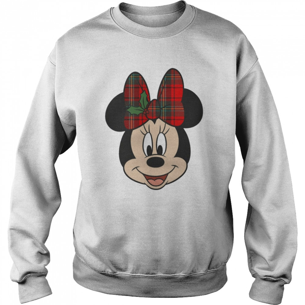 Bow Holiday Minnie Mickey And Minnie Walt Minnie Mouse Christmas shirt Unisex Sweatshirt