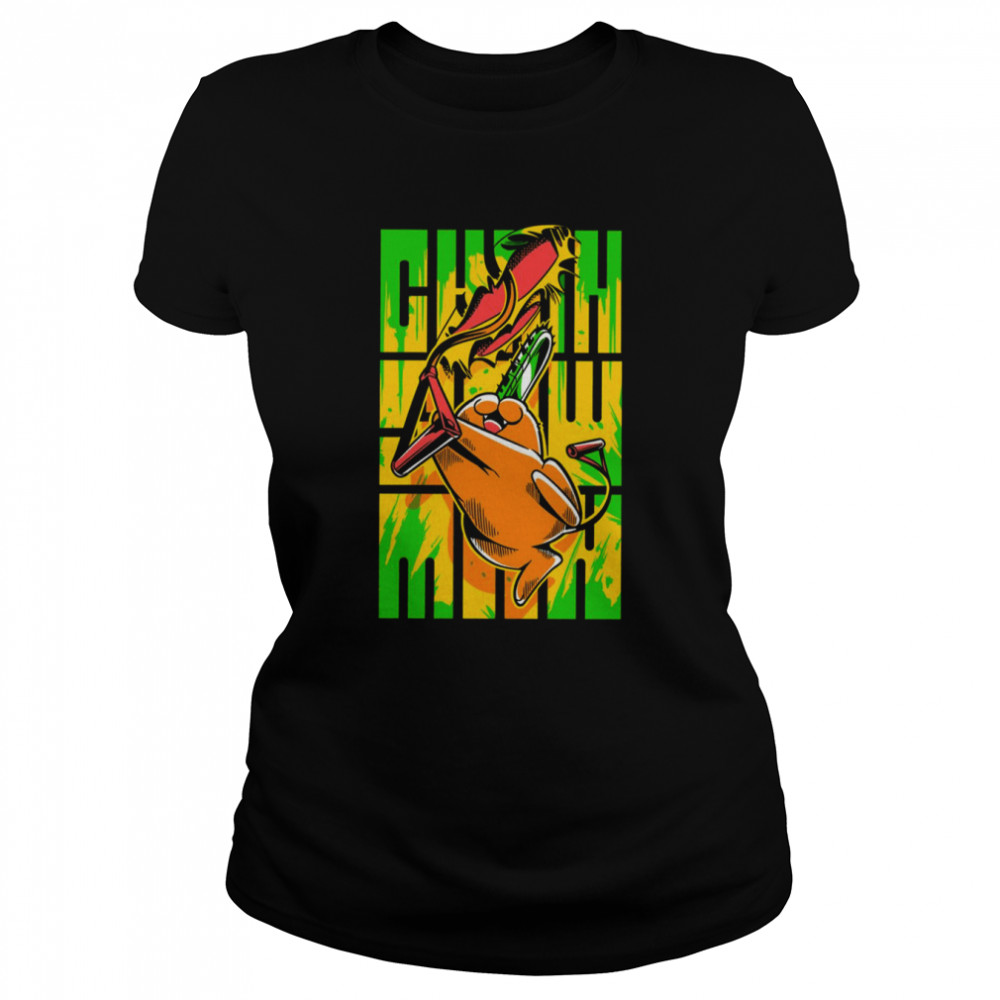Chainsaw Man Pochita Premium Funny Moment shirt Classic Women's T-shirt