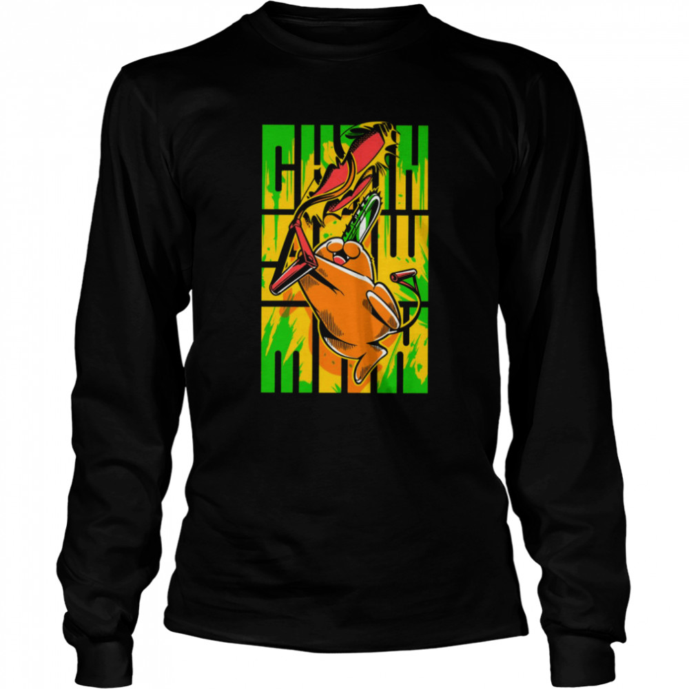 Chainsaw Man Pochita Premium Funny Moment shirt Long Sleeved T-shirt
