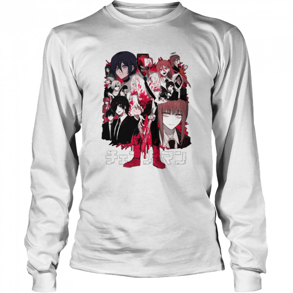Chainsawman Anine Characters shirt Long Sleeved T-shirt