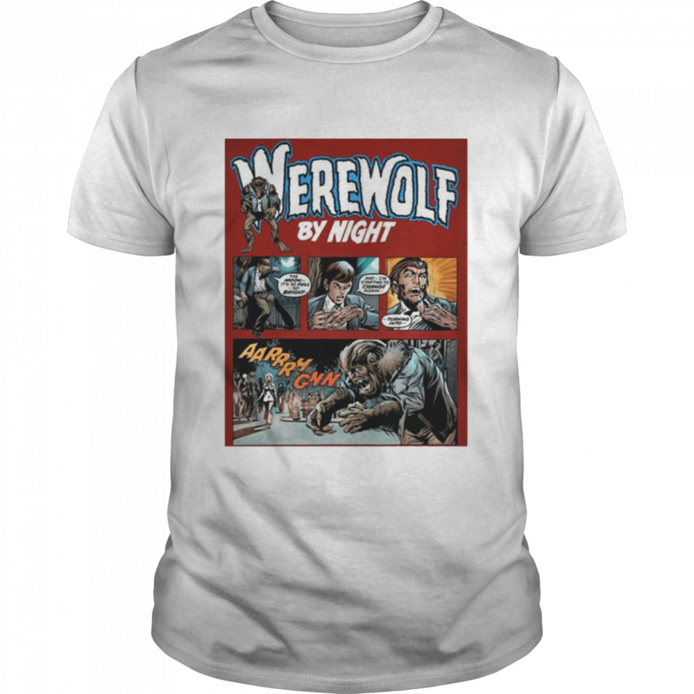 Comic Art Marvel Werewolf By Night shirt