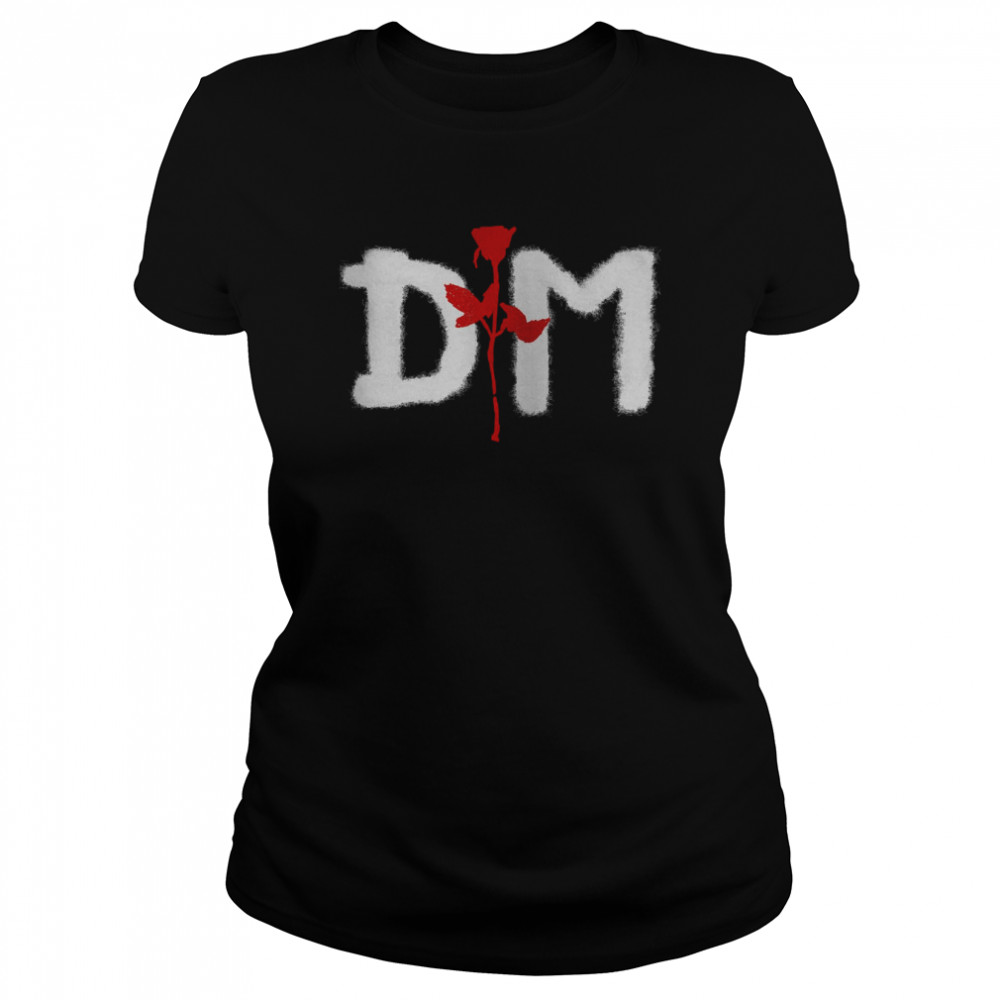 Depeche Mode Rose Logo Depeche Mode Vintage Rock Music shirt Classic Women's T-shirt
