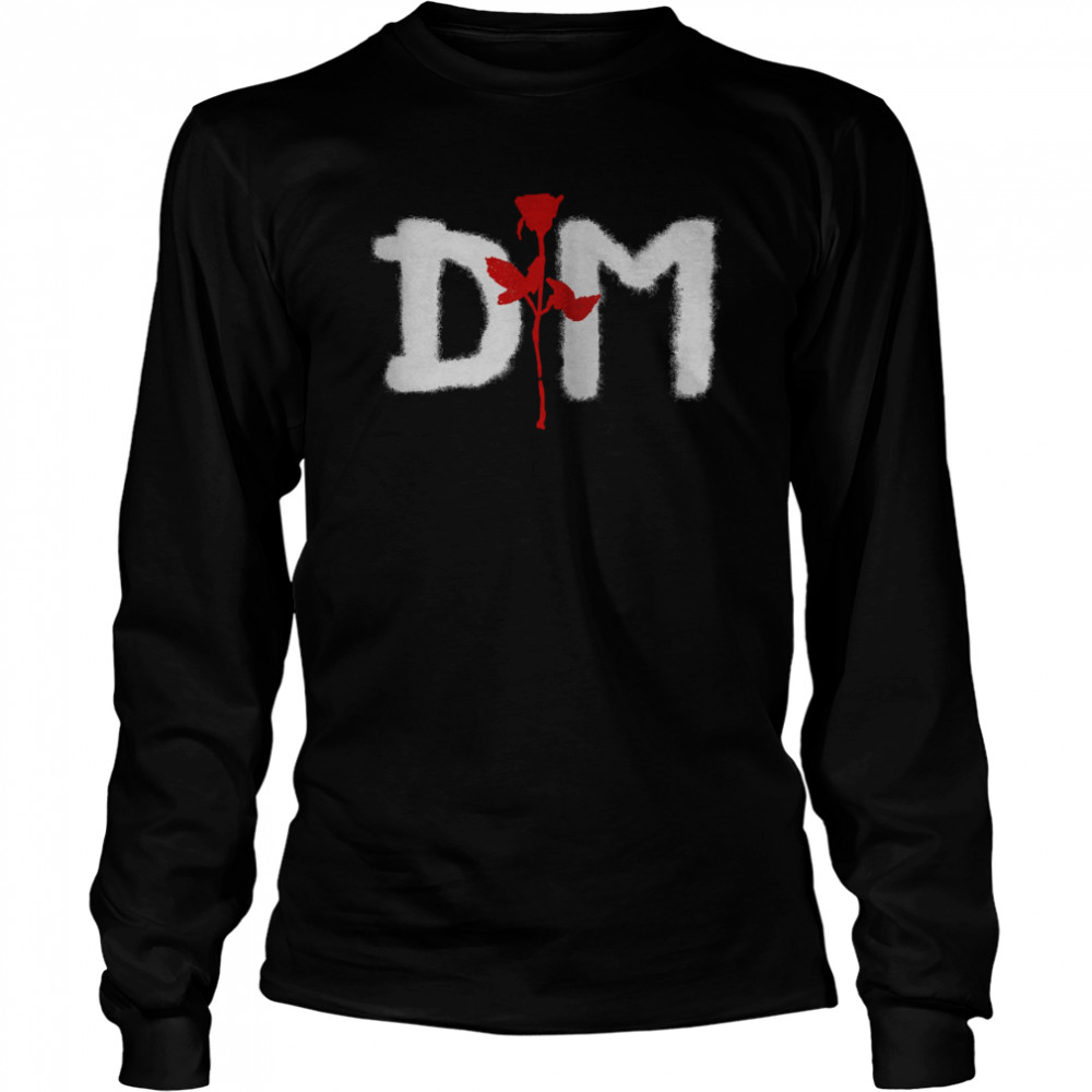 Depeche Mode Rose Logo Depeche Mode Vintage Rock Music shirt Long Sleeved T-shirt