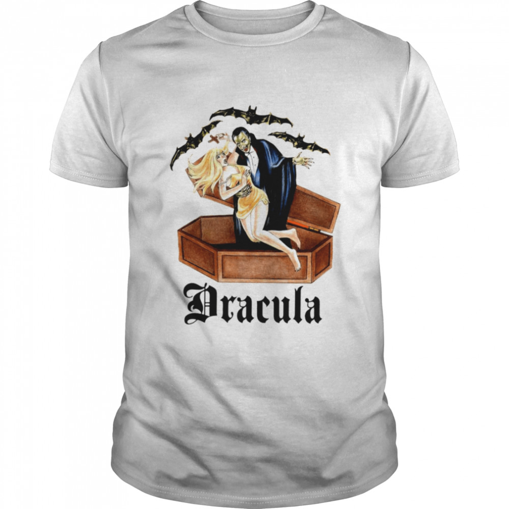 Dracula with girl Halloween shirt