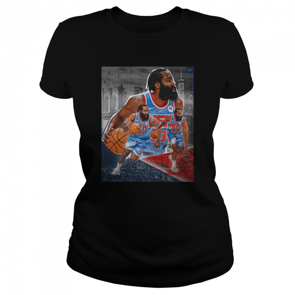 James harden nets 13 nba history 2022 shirt Classic Women's T-shirt