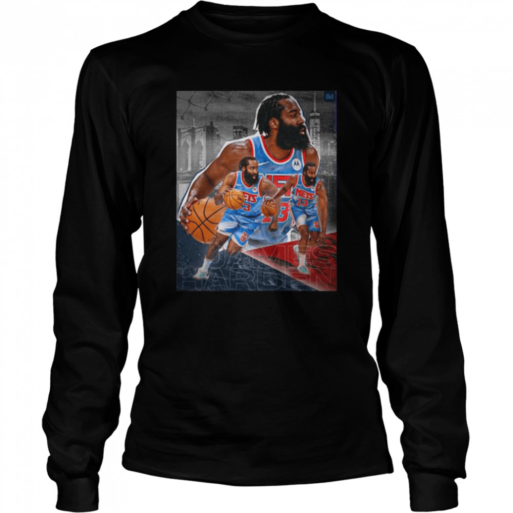 James harden nets 13 nba history 2022 shirt Long Sleeved T-shirt