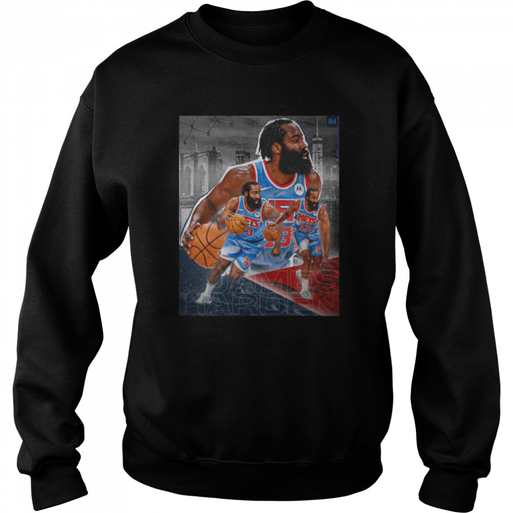 James harden nets 13 nba history 2022 shirt Unisex Sweatshirt
