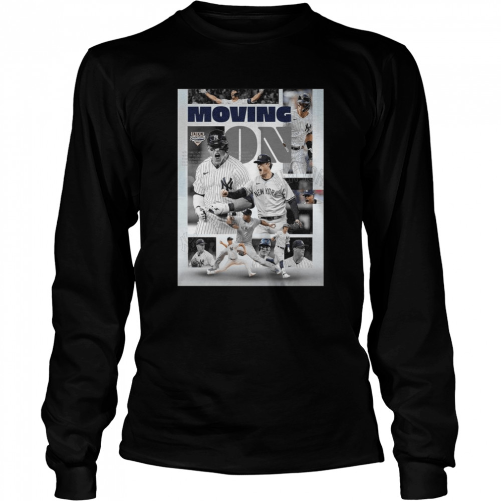New york yankees advance to face the houston astros in the alcs shirt Long Sleeved T-shirt
