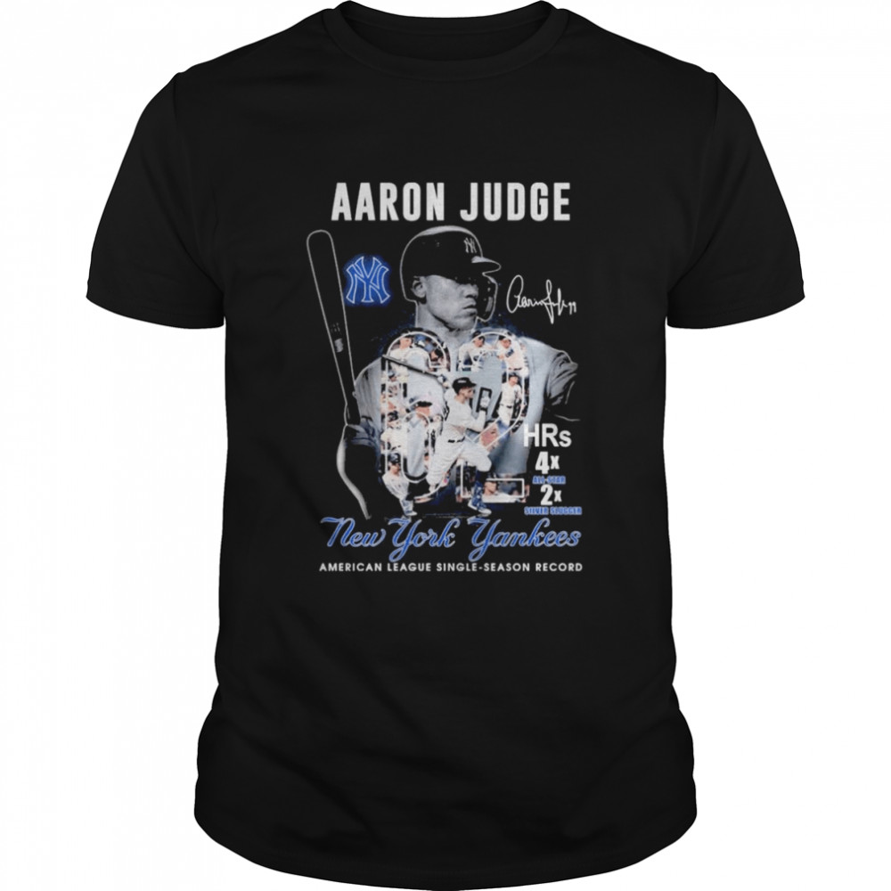 Aaron Judge 62 Home Run New York Yankees signature shirt