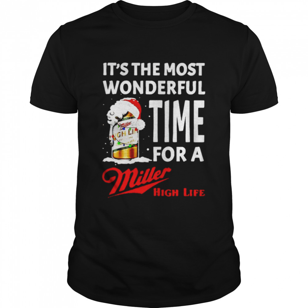 It’s the most wonderful time for a Miller High Life Christmas shirt