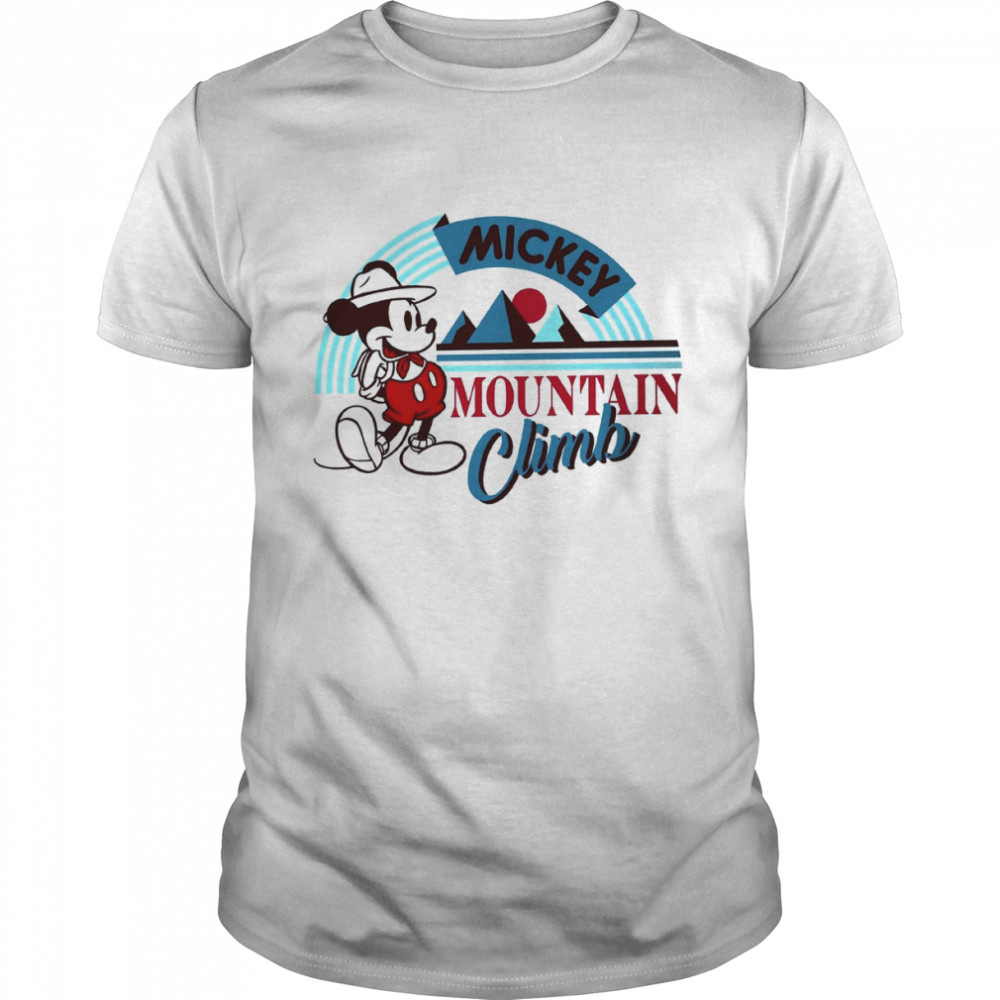 Mountains Climb Travel Mickey Mickey Mouse Mickey Holiday Disney shirt Classic Men's T-shirt