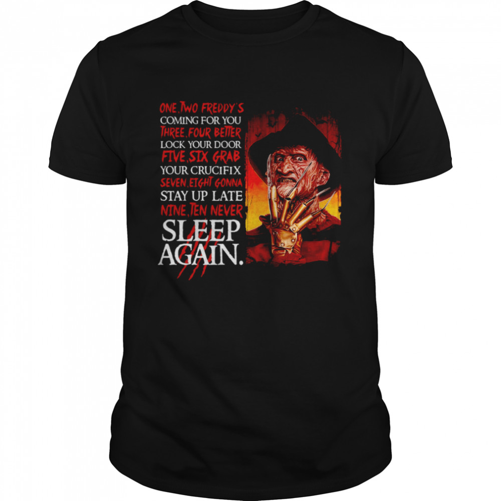 One Two Freddy’s Coming For You A Nightmare On Elm Street, Freddy’s Krueger shirt