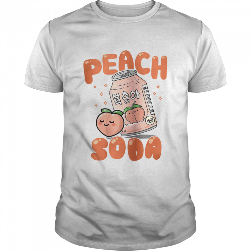 Peach Soda Graphic Kawaii Harajuku Streetwear Japanese shirt