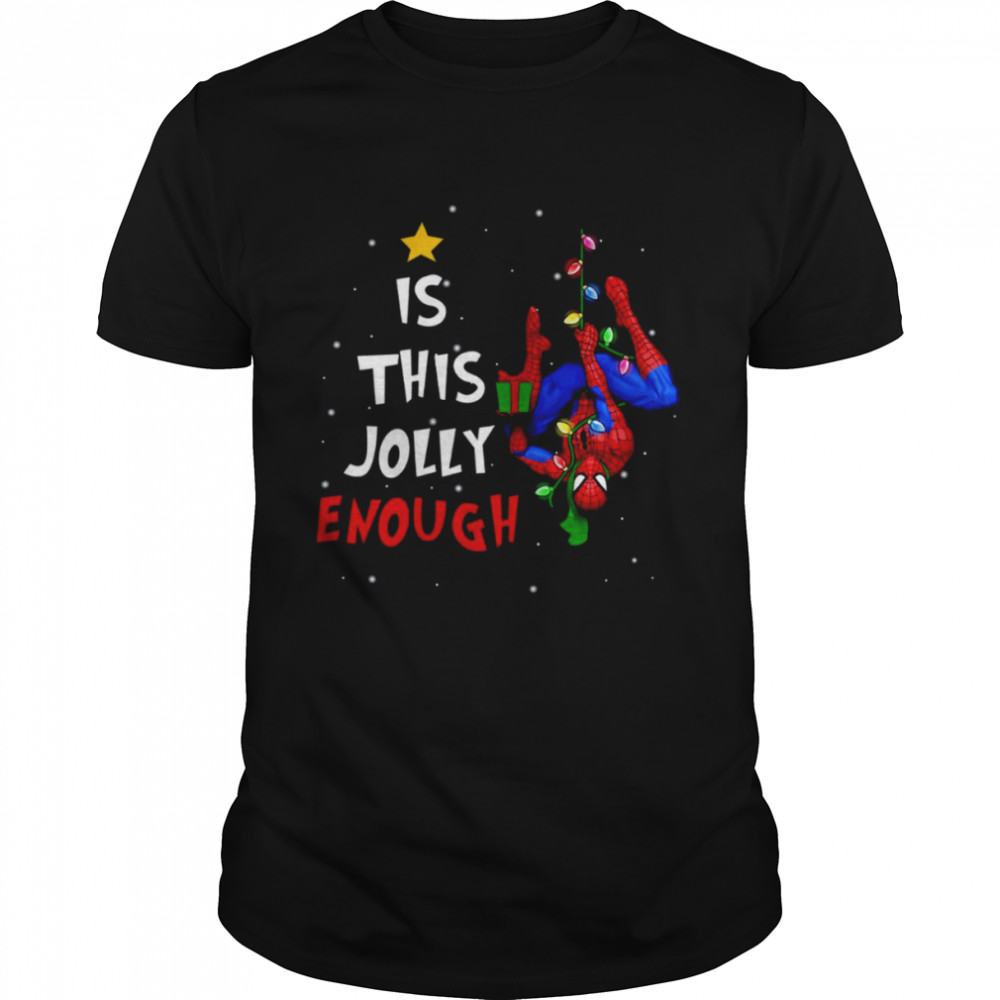 Is This Jolly Enough Spider-man Christmas Lights shirt