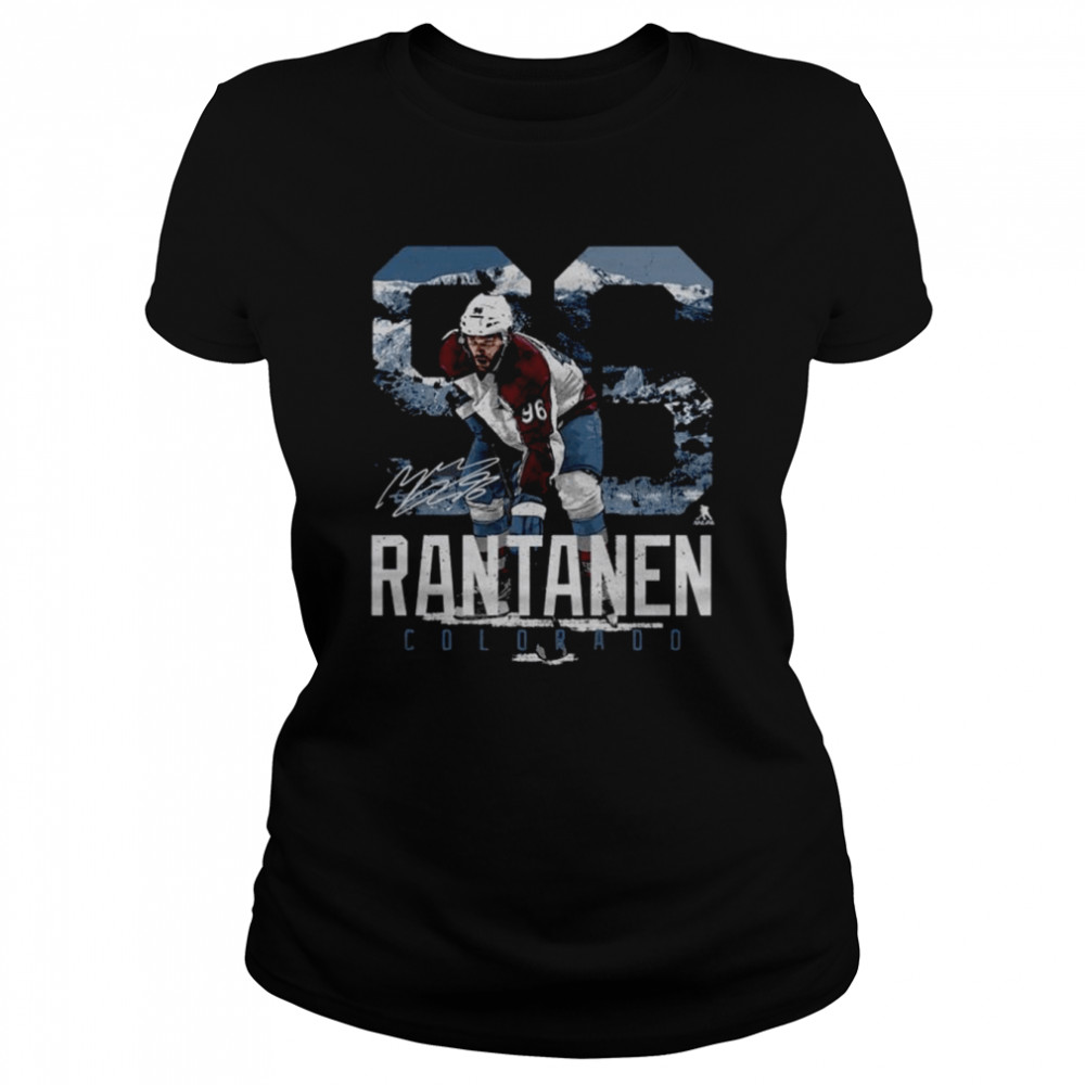 Mikko Rantanen Colorado Avalanche Landmark Signature Classic Women's T-shirt