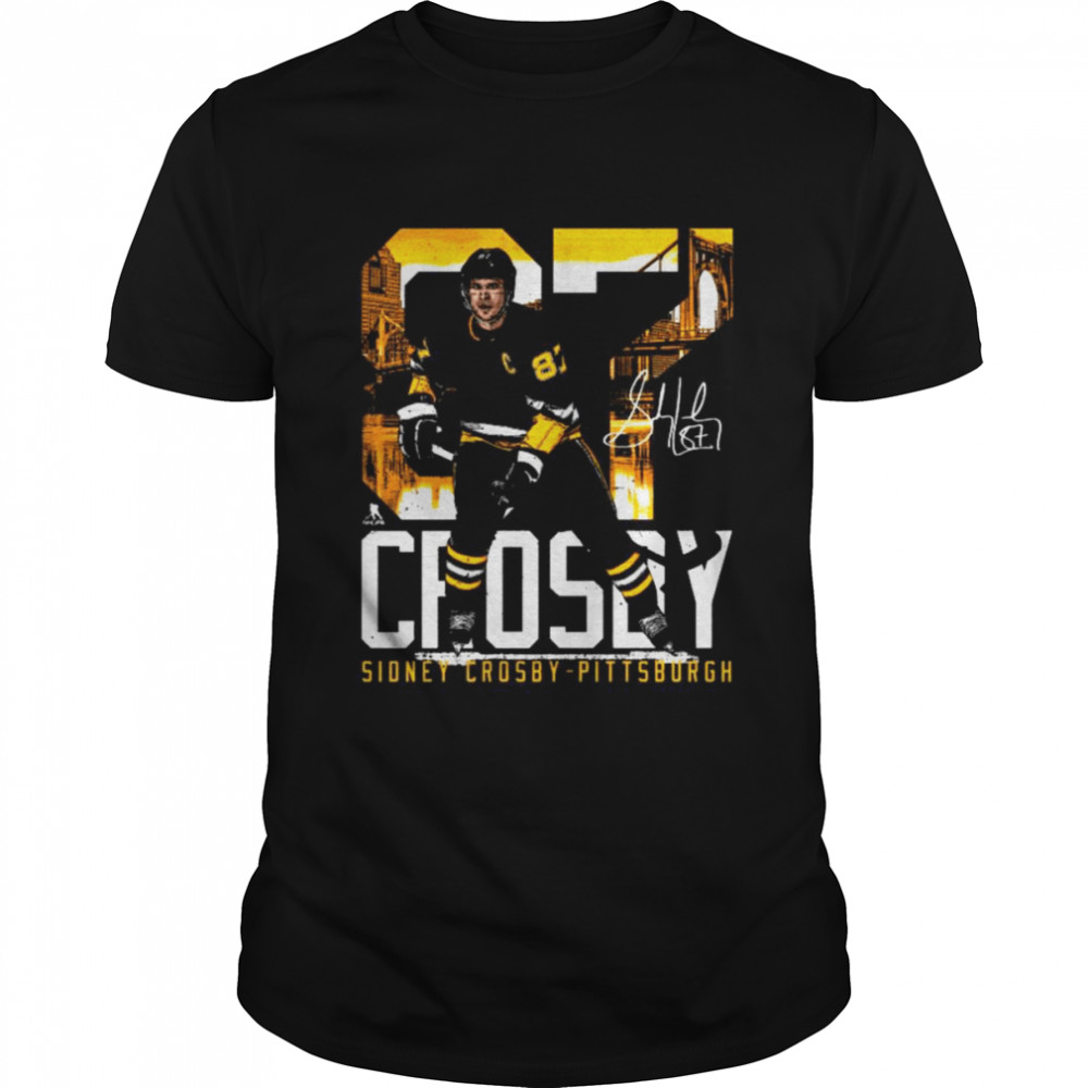 Sidney Crosby Pittsburgh Landmark signature shirt