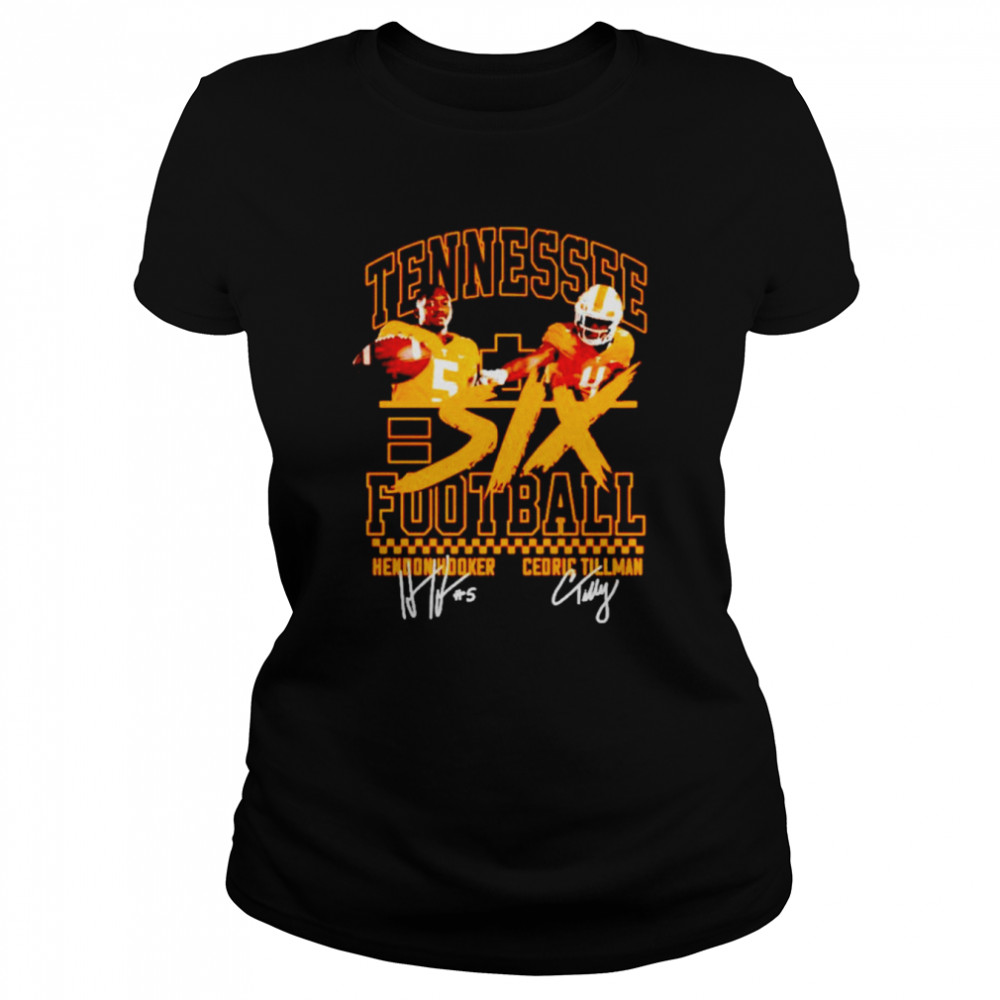 Tennessee Hendon Hooker and Cedric Tillman signature shirt Classic Women's T-shirt