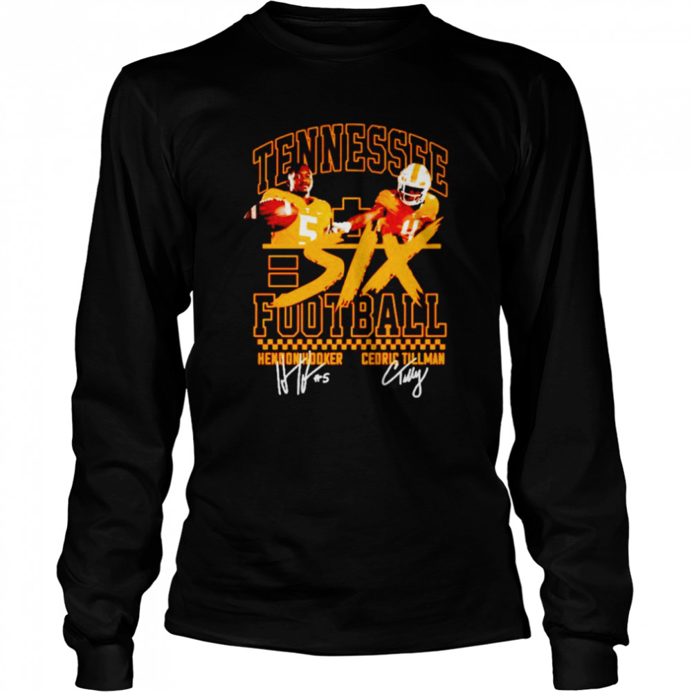 Tennessee Hendon Hooker and Cedric Tillman signature shirt Long Sleeved T-shirt