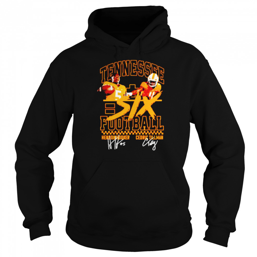 Tennessee Hendon Hooker and Cedric Tillman signature shirt Unisex Hoodie