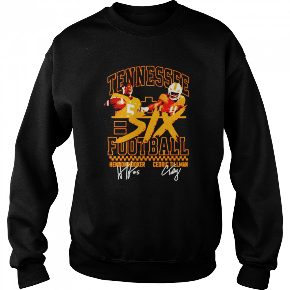 Tennessee Hendon Hooker and Cedric Tillman signature shirt Unisex Sweatshirt