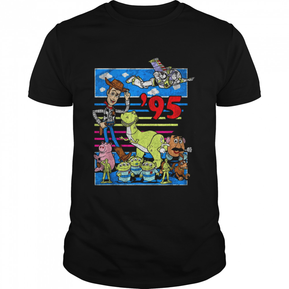 Toy Story 95 Retro Colorful Toy Story Characters Toy Story Disney shirt