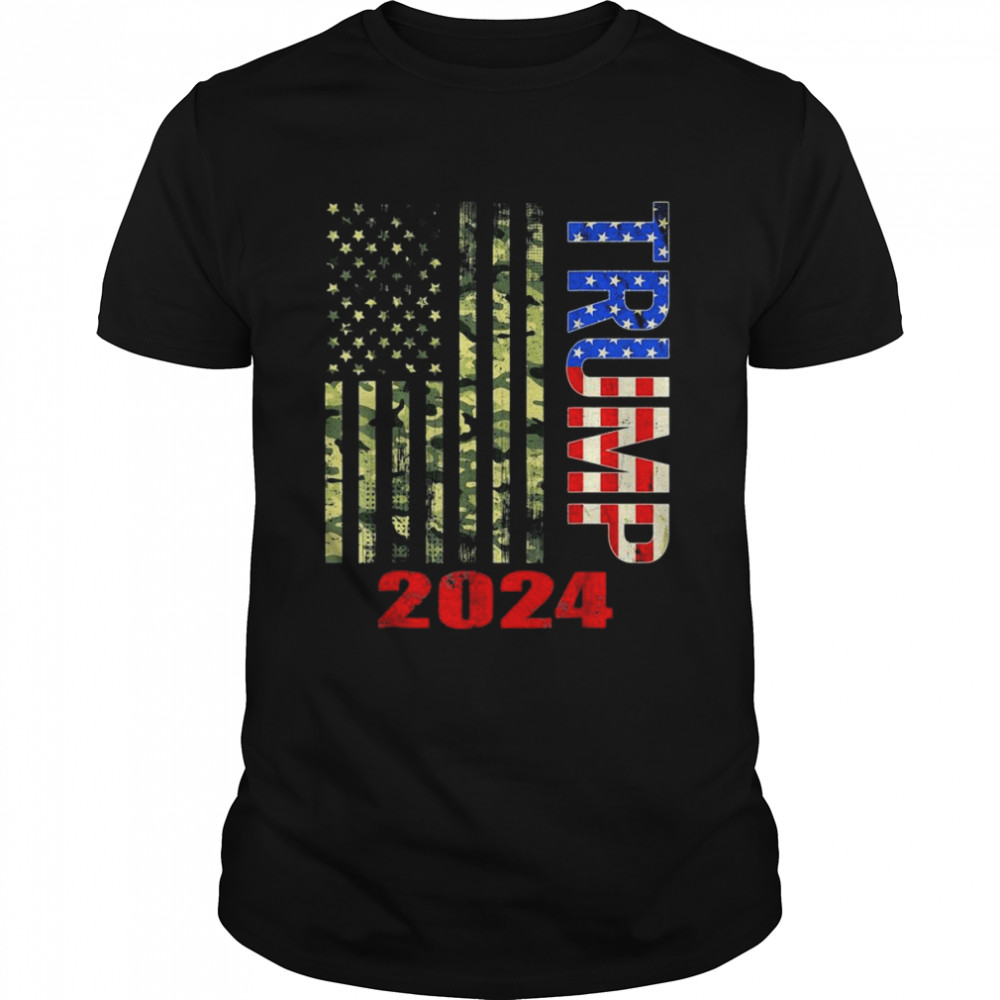 American Flag Design Trump 2024 Trump’s rally For supporters Tee Shirt