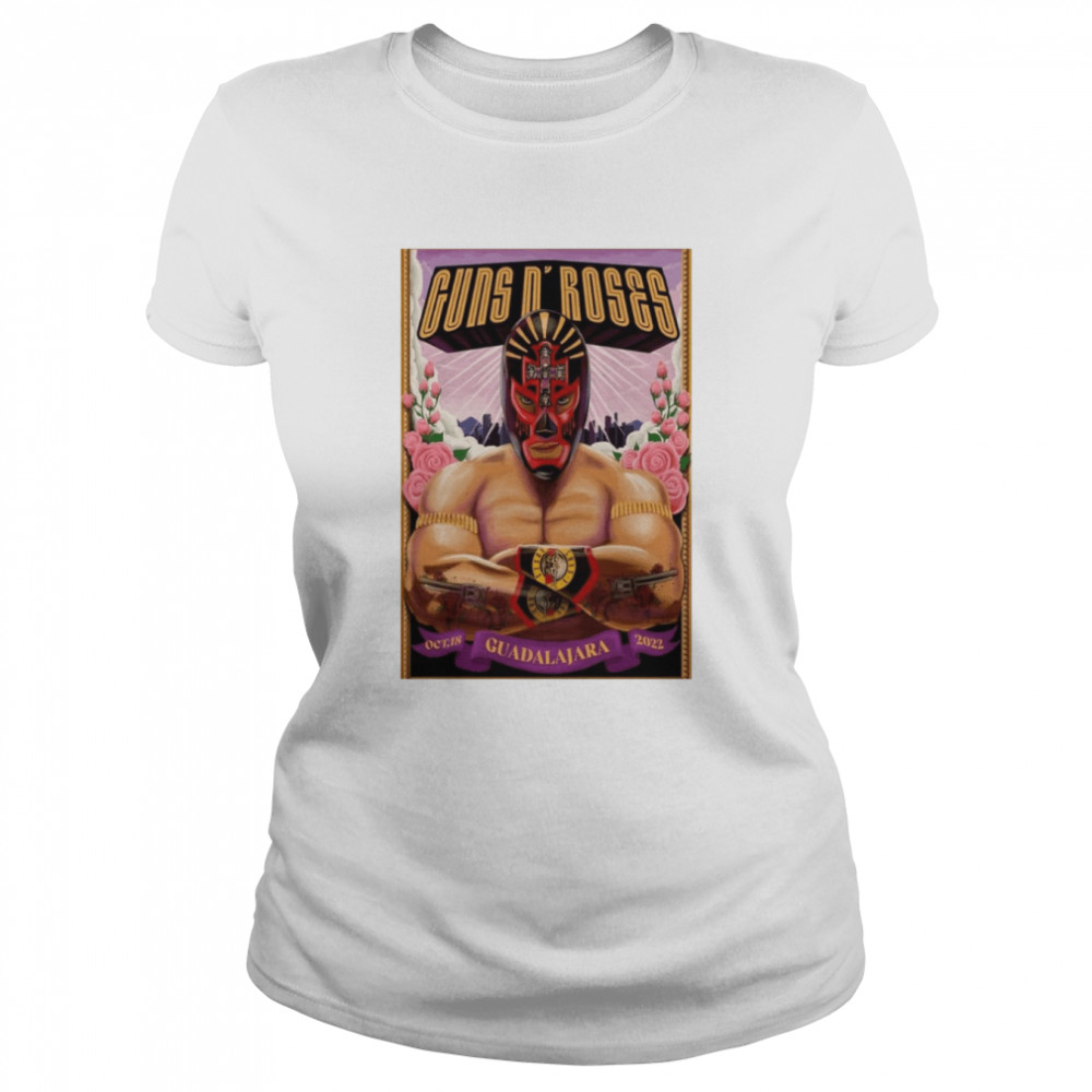 Guns N’ Roses Estadio Akron Guadalajara MX 2022 Poster Classic Women's T-shirt