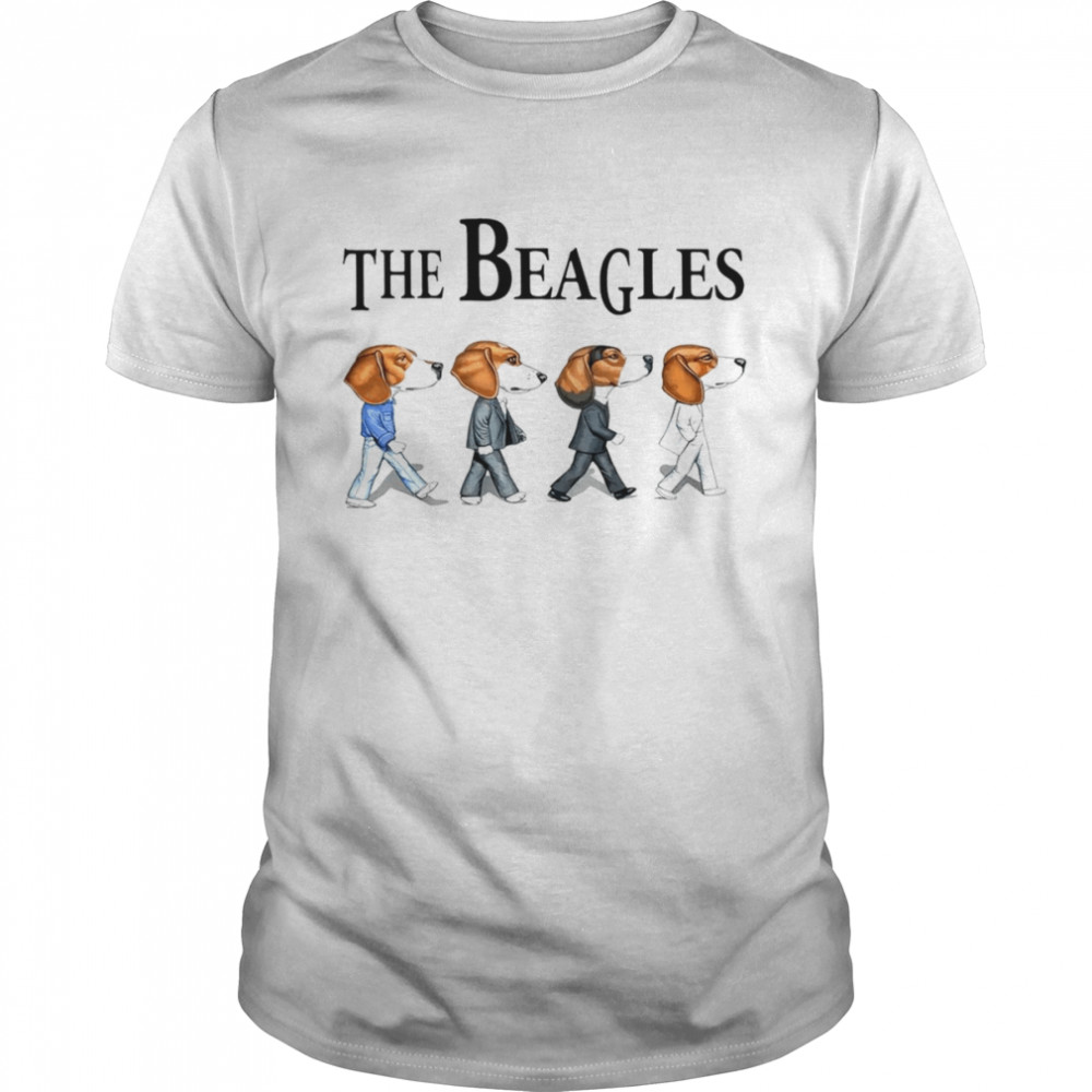 The Beagles dogs abbey road shirt