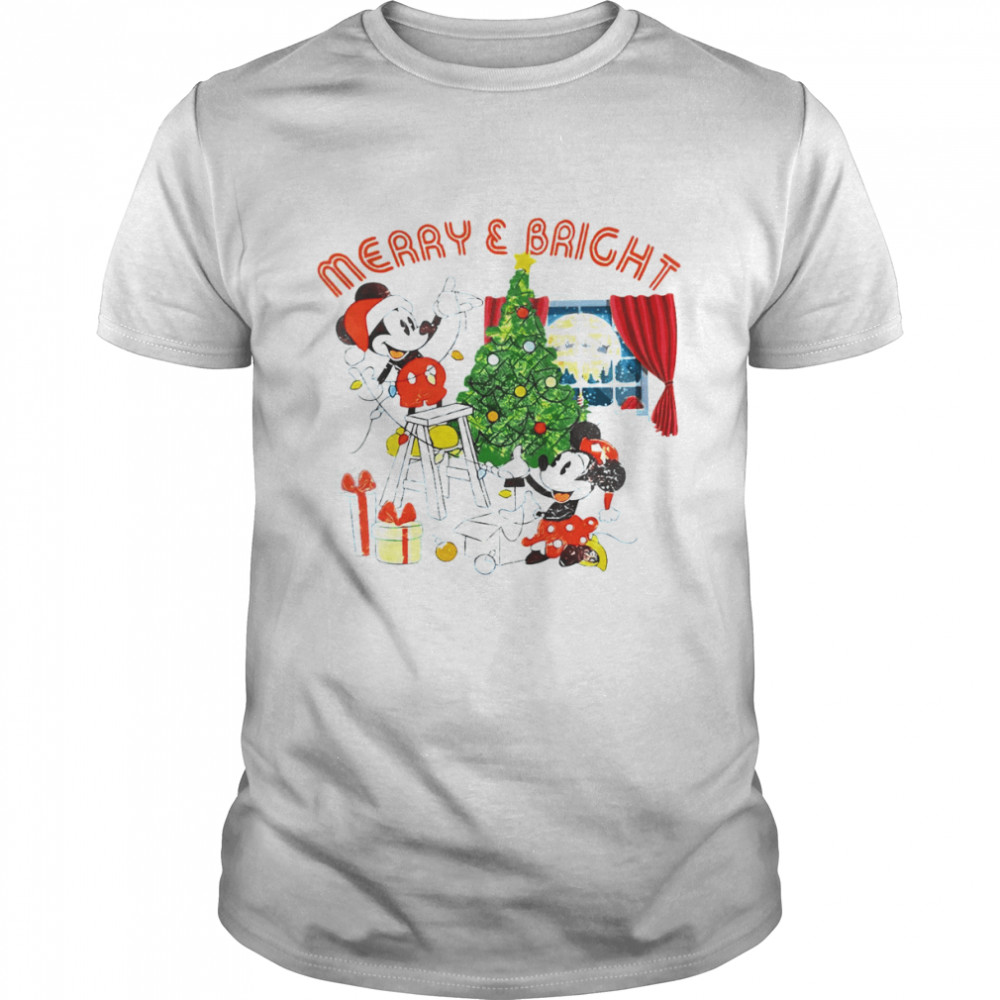 Disney Mickey and Minnie Mouse Christmas shirt