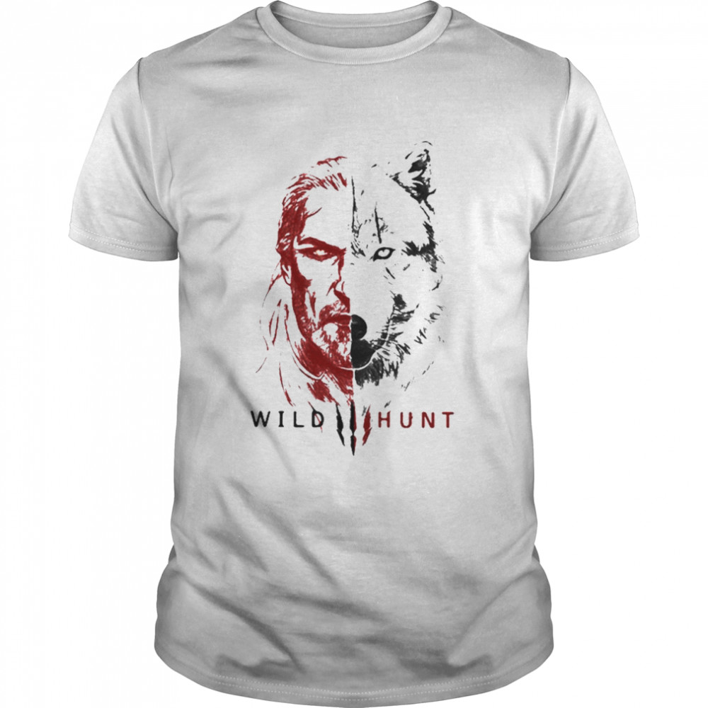 Geralt The Witcher Wild Hunt Henry Cavill Minimalist shirt