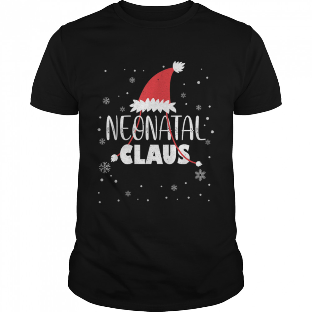 Neonatal Claus Santa Christmas NICU Nurse T-Shirt B0BKLM2TJNs