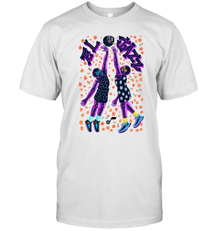 Utah Jazz Día De Los Muertos T Shirt
