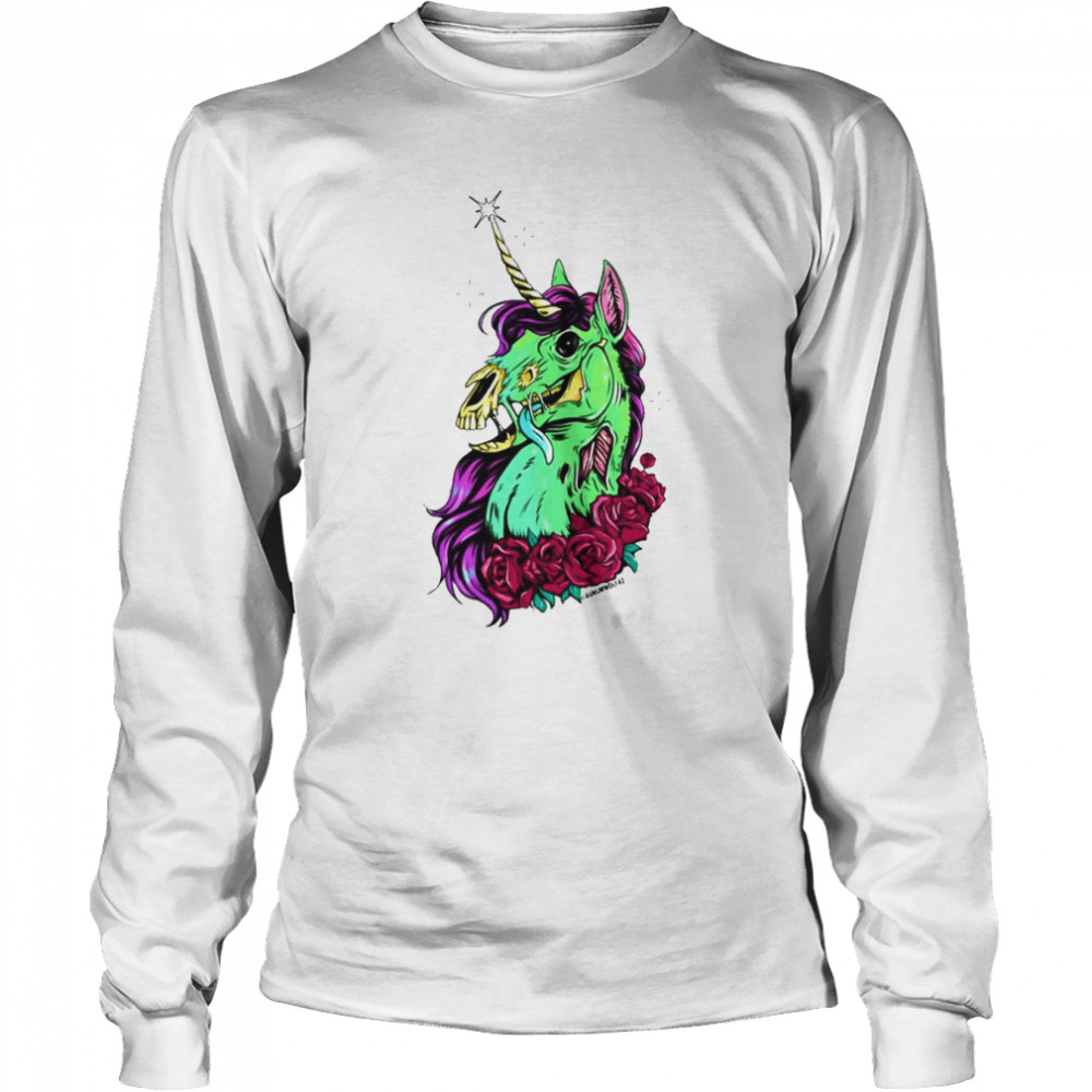 Zombicorn Halloween Long Sleeved T-shirt