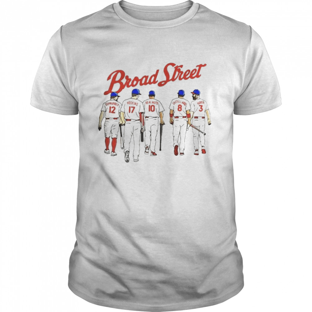 Broad Street Bombers Philadelphia Phillies Players Road World Series NLCS Champions Shirt