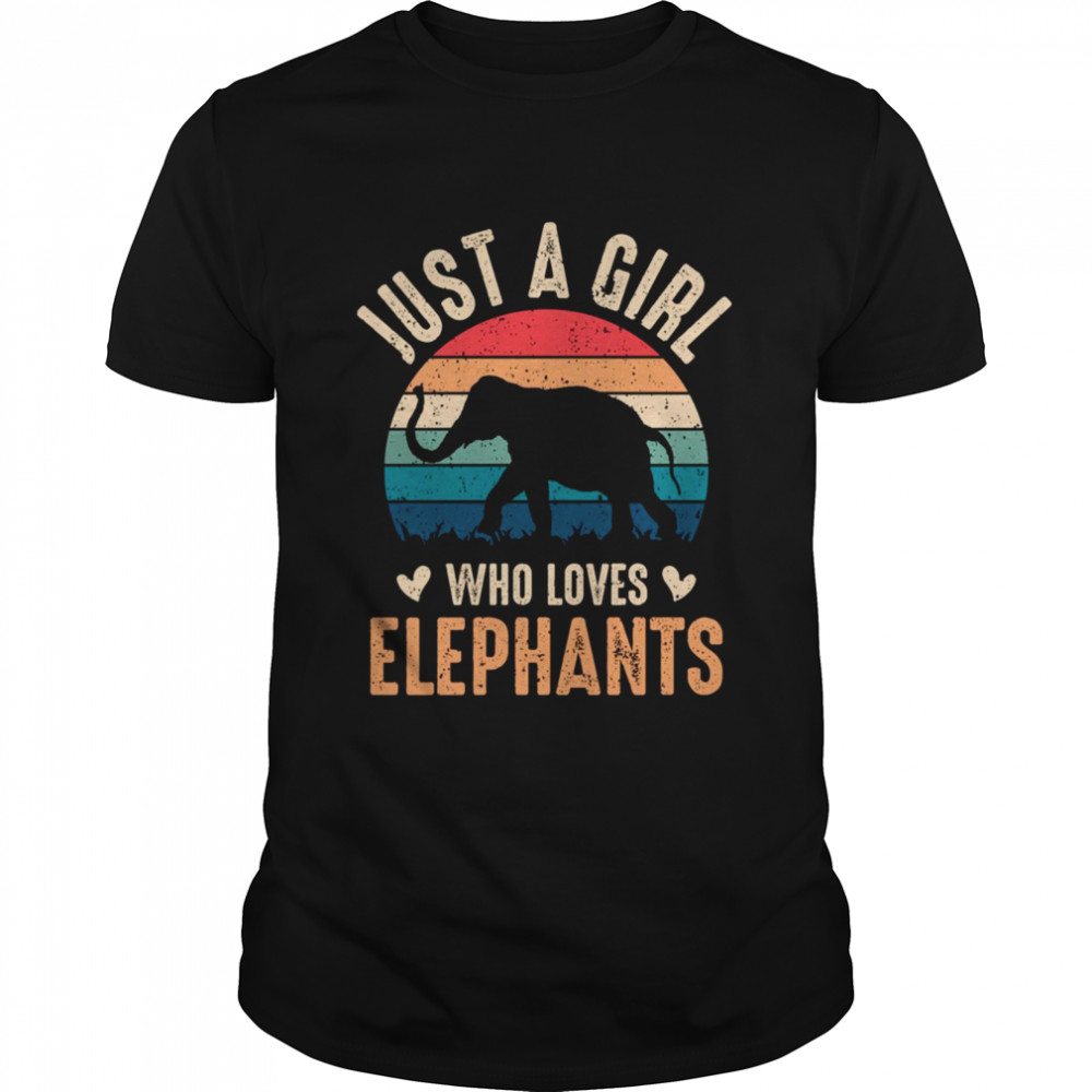 Just A Girl Who Loves Elephants Vintage shirt