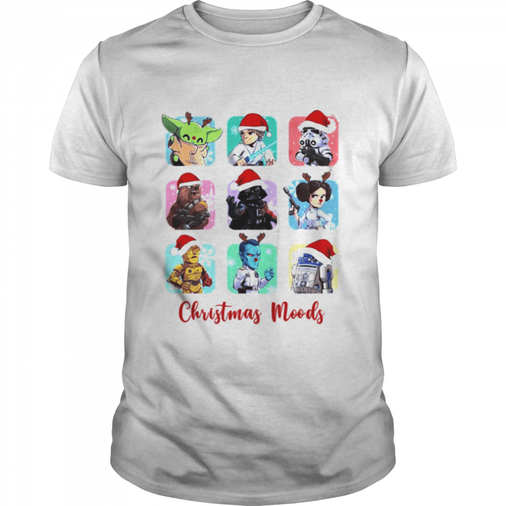 Star Wars Characters Christmas Moods shirt