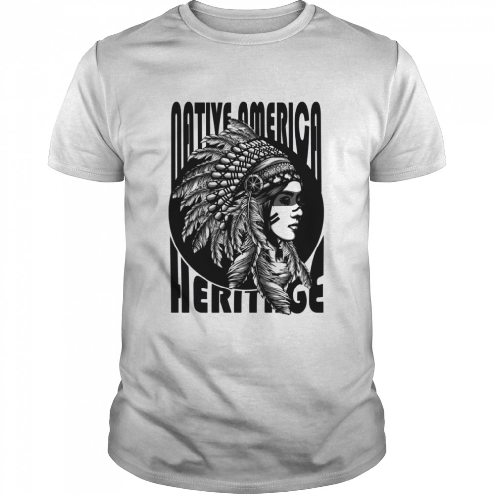 Black And White Design Native America Heritage Month shirt