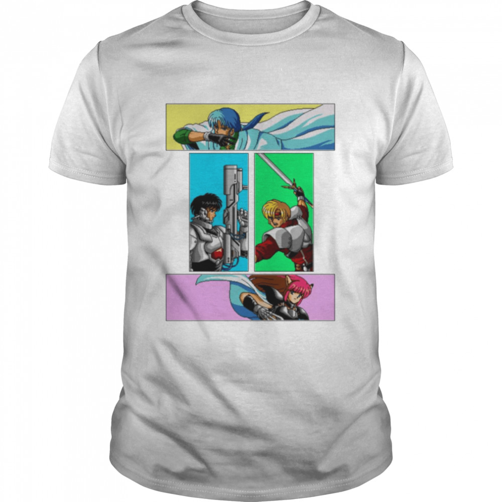 Colorful Design Phantasy Star 4 Heroes shirt