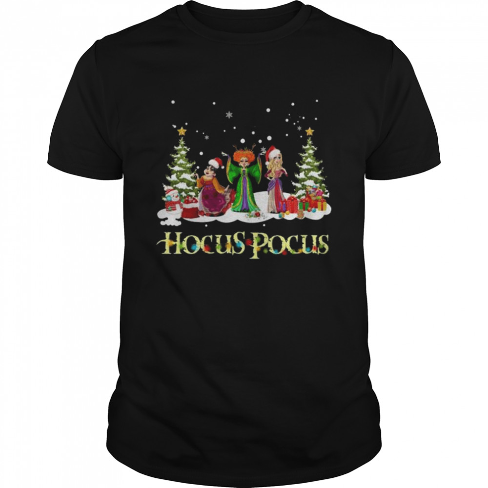 Santa Hocus Pocus Chibi Merry Christmas light shirt
