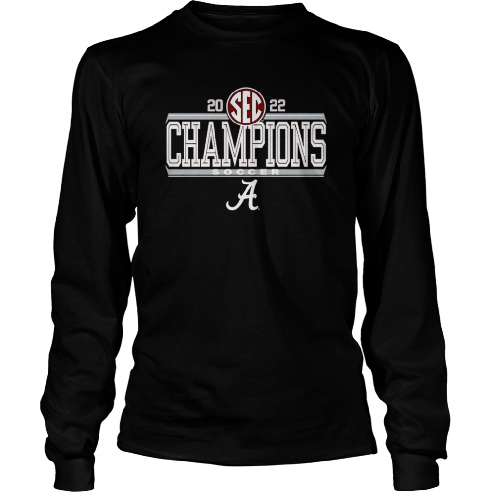 Crimson Alabama Crimson Tide 2022 Women’s Soccer SEC Regular Season Champions Long Sleeved T-shirt