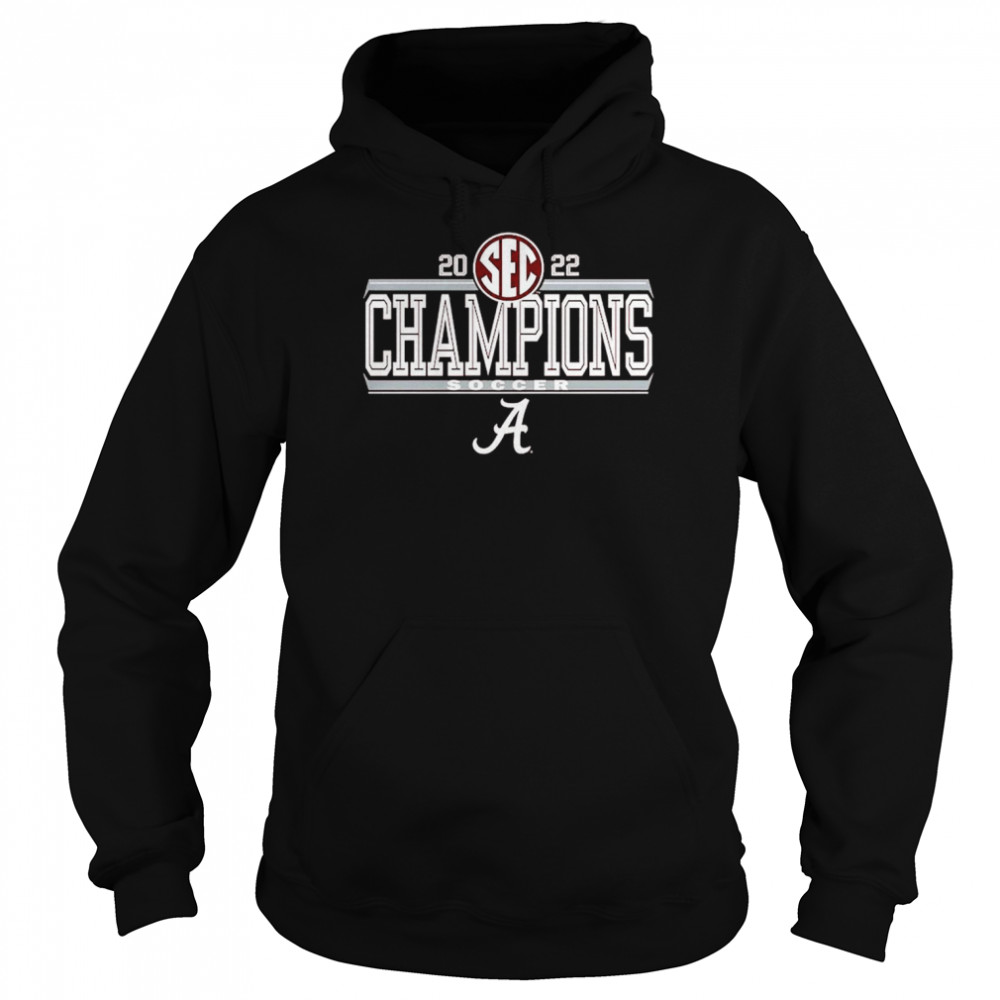 Crimson Alabama Crimson Tide 2022 Women’s Soccer SEC Regular Season Champions Unisex Hoodie