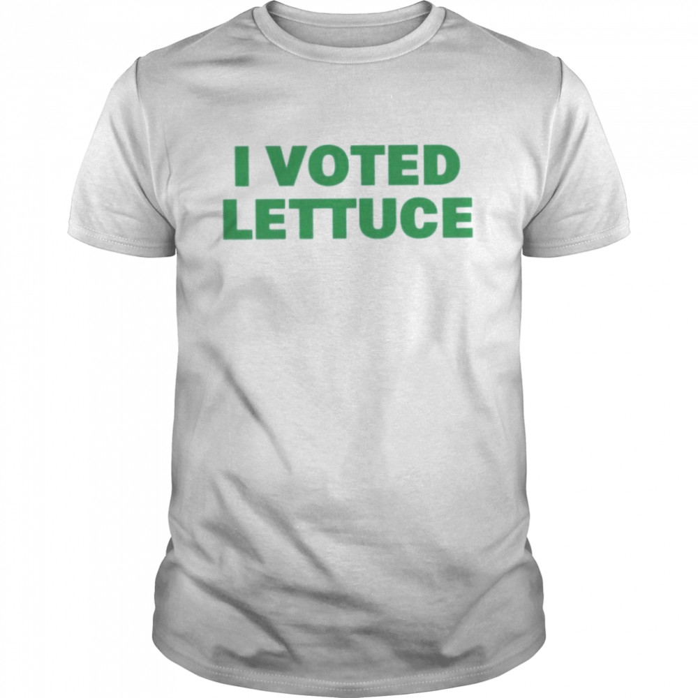 Donna scully I voted lettuce shirt
