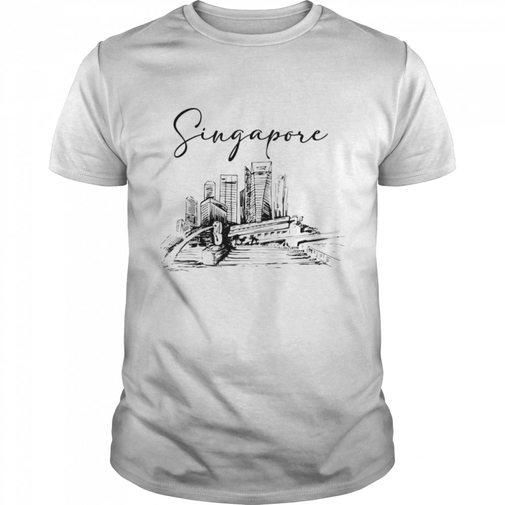 Singapore Skyline Singapore Traveling Girls Trip Singapore T-Shirt