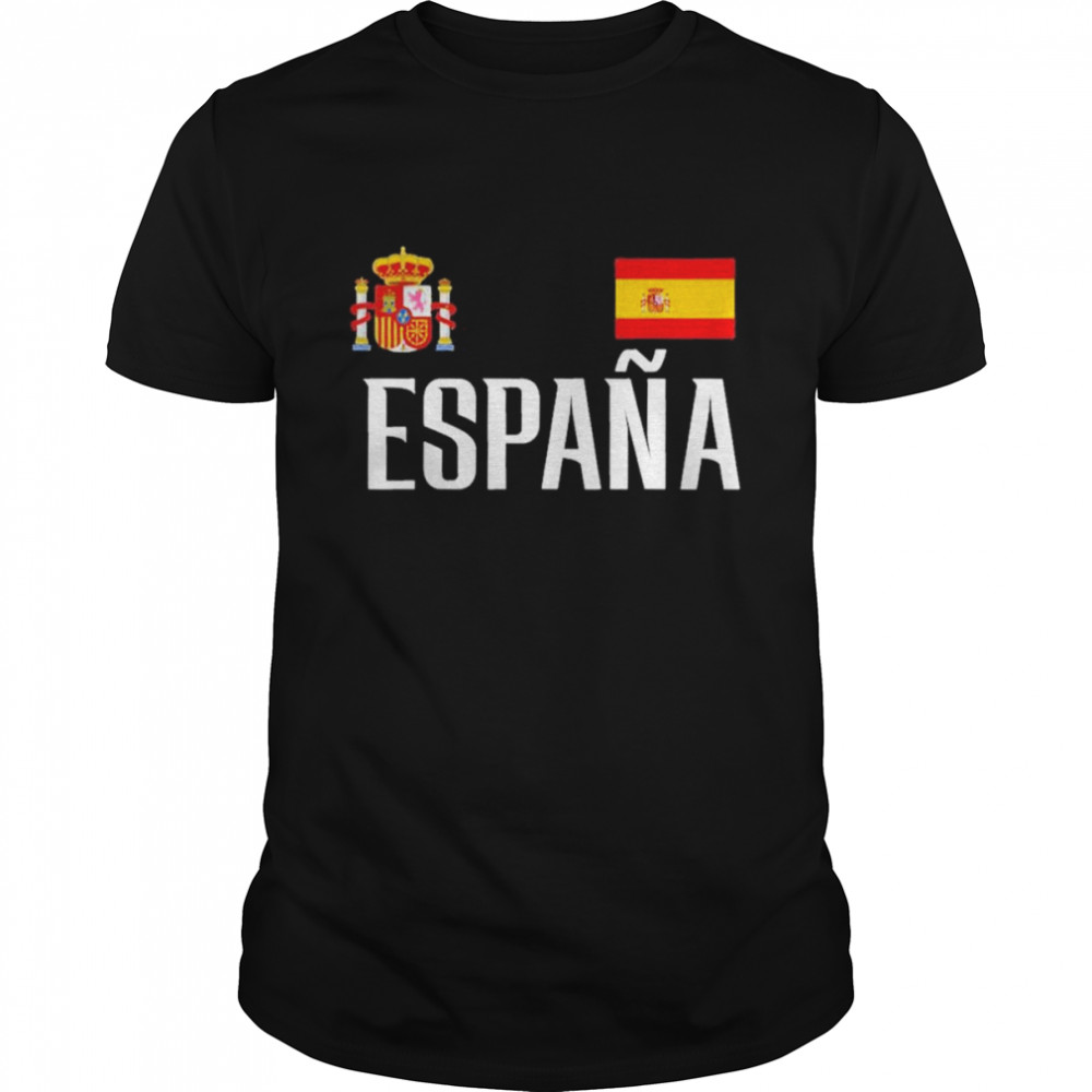 Spain Flag Espana Football Soccer Fan Tee Shirt