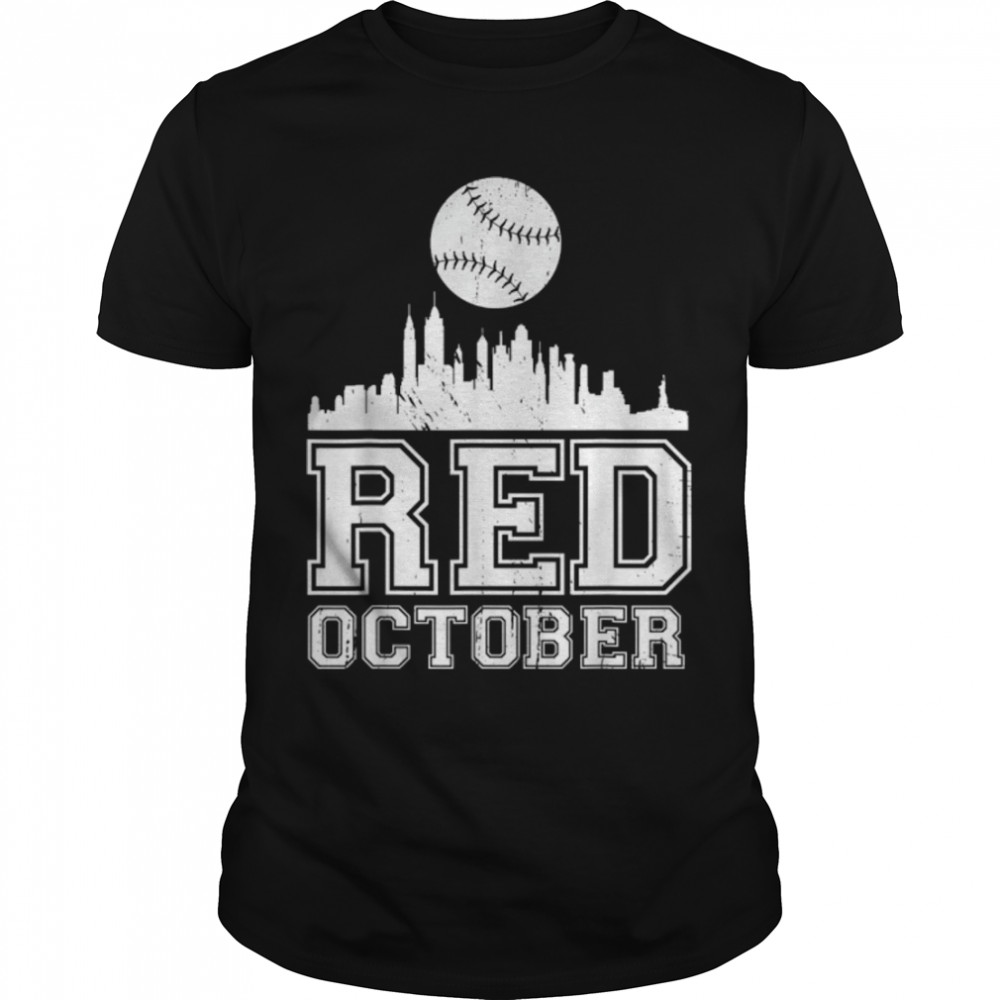 Vintage Red October Philly Philadelphia Baseball T Shirt T-Shirt B0BKW1TQV6