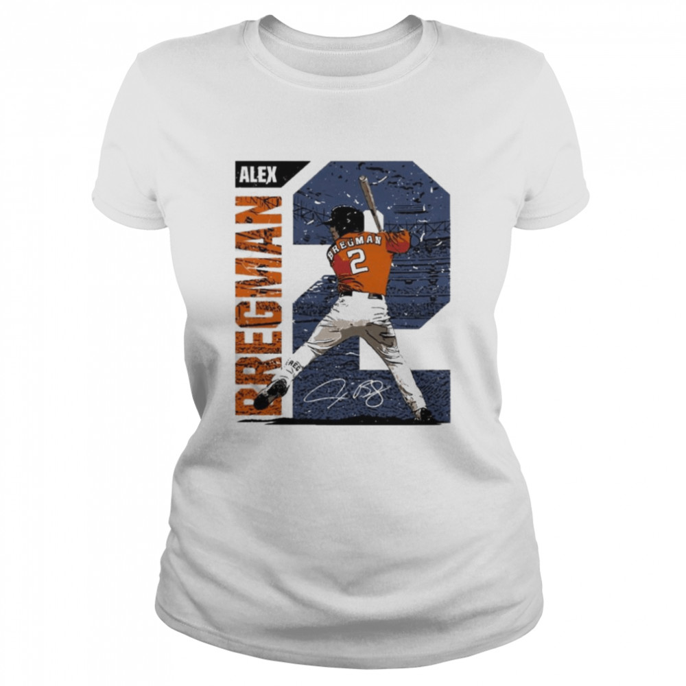Baseball Houston Astros Alex Bregman signature t-shirt Classic Women's T-shirt