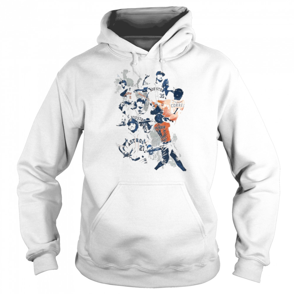 Baseball Houston Astros Verlander Justin collage t-shirt Unisex Hoodie