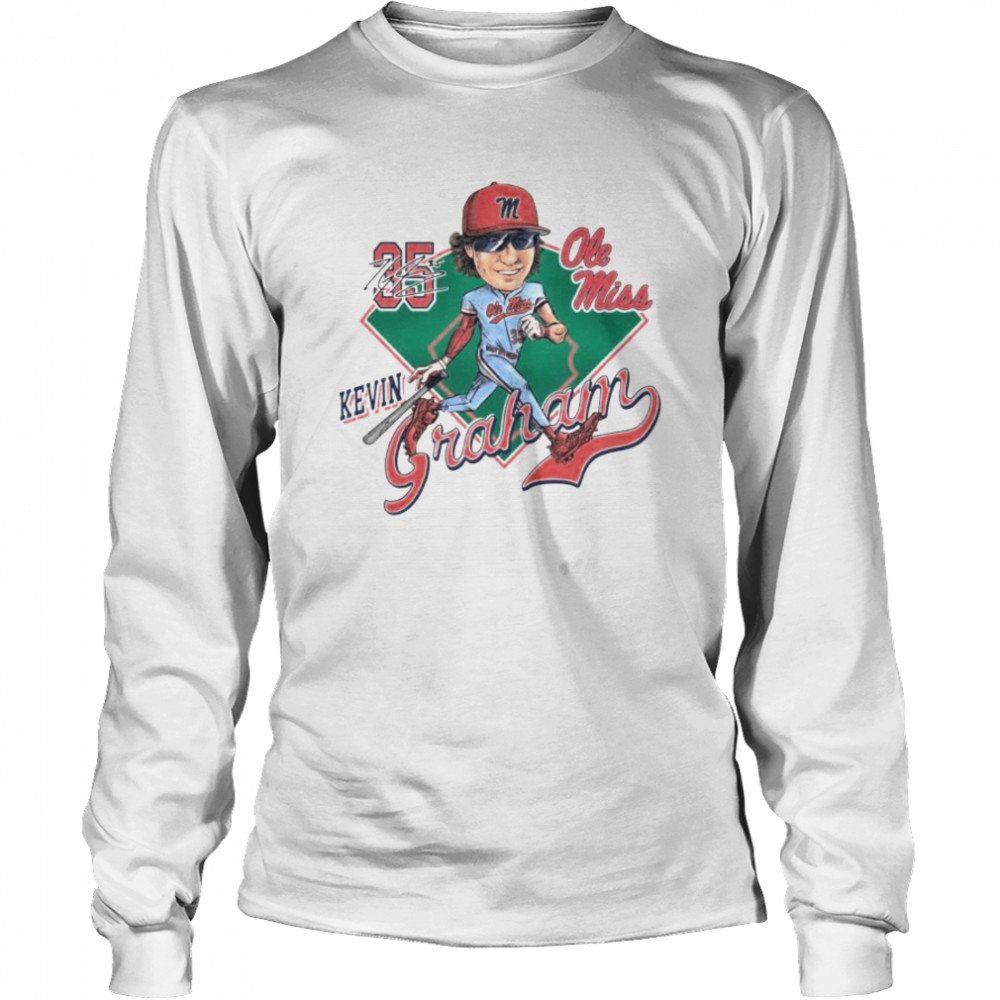 Best kevin Graham Ole Miss around the horn caricature shirt Long Sleeved T-shirt